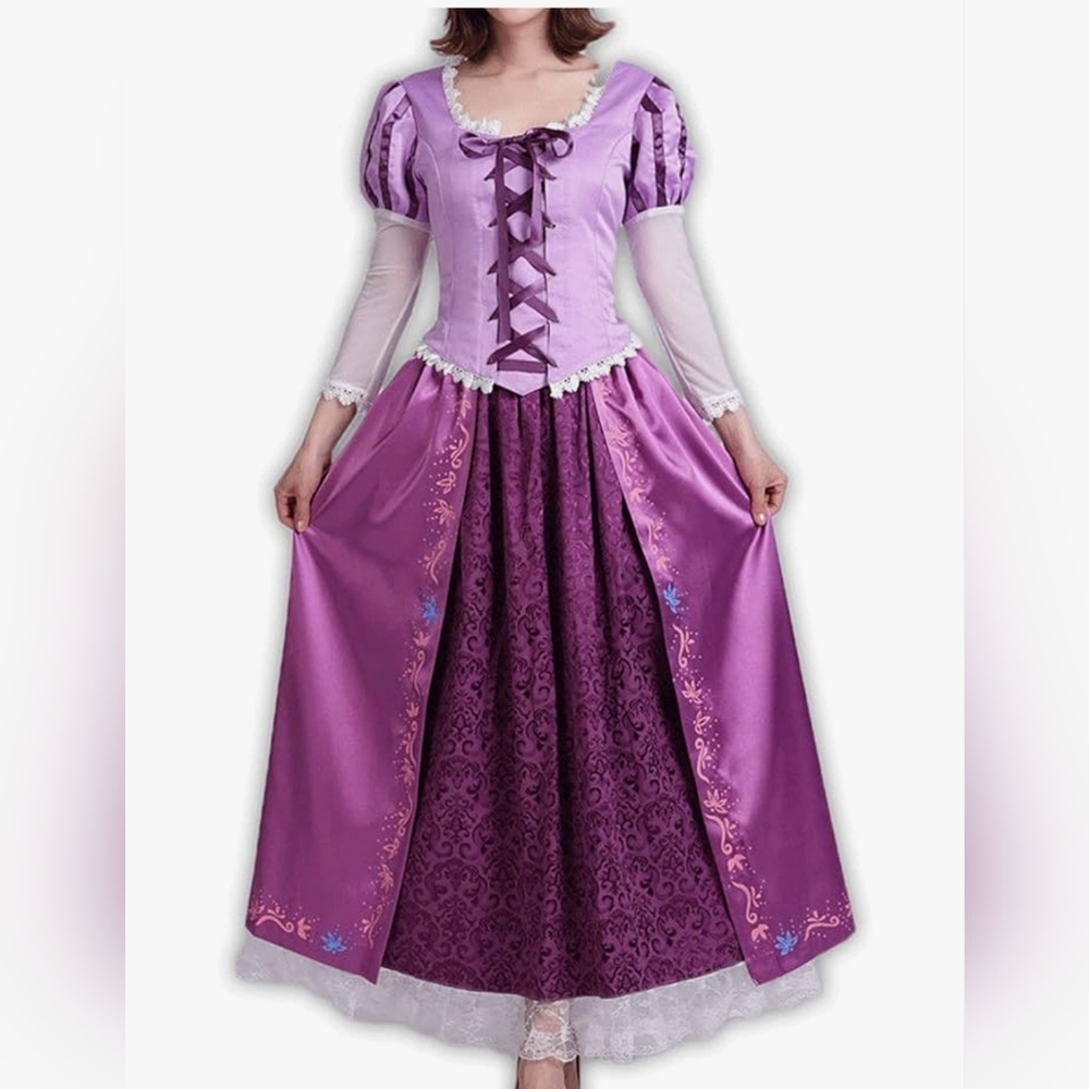 Red Dot Boutique Rapunzel Cosplay Princess Dress Gown Purple Plus Size 4X